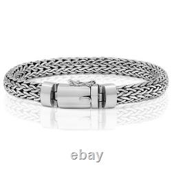 High-Quality Woven Bracelet, made of Solid 925 Sterling Silver