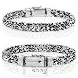 High-Quality Woven Bracelet, made of Solid 925 Sterling Silver High-Quality Woven Bracelet, made of Solid 925 Sterling Silver