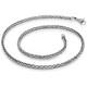 High-quality silver chain necklace, made of solid 925 sterling silver