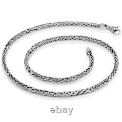 High-quality silver chain necklace, made of solid 925 sterling silver