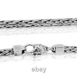 High-quality silver chain necklace, made of solid 925 sterling silver