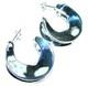 Highly Polished Fancy. 925 Sterling Silver Italy made Earrings