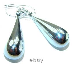 Highly Polished Fancy. 925 Sterling Silver Italy made Earrings