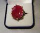 Huge Genuine 46.15 Carat Ruby, Peridot, Sapphire 925 Sterling Silver Ring Sz 8.5