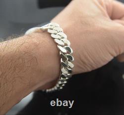 I. D. Cuban Bracelet Hand Made Sterling Silver. 925 Custom Name