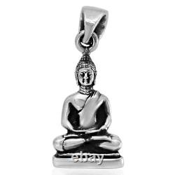 Impressive High-Quality Buddha Pendant, made of Solid 925 Sterling Silver
