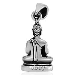 Impressive High-Quality Buddha Pendant, made of Solid 925 Sterling Silver