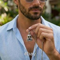Impressive High-Quality Buddha Pendant, made of Solid 925 Sterling Silver