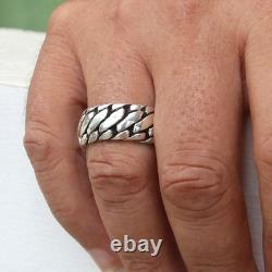 Impressive High-Quality Silver Tire Ring, made of Solid 925 Sterling Silver