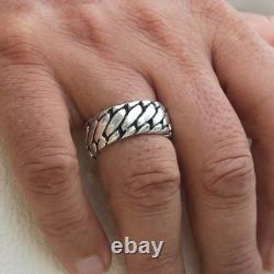 Impressive High-Quality Silver Tire Ring, made of Solid 925 Sterling Silver