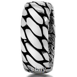 Impressive High-Quality Silver Tire Ring, made of Solid 925 Sterling Silver