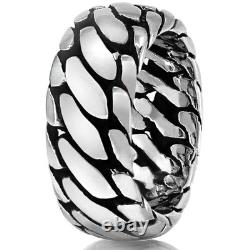 Impressive High-Quality Silver Tire Ring, made of Solid 925 Sterling Silver