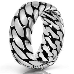 Impressive High-Quality Silver Tire Ring, made of Solid 925 Sterling Silver