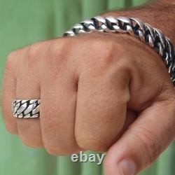 Impressive High-Quality Silver Tire Ring, made of Solid 925 Sterling Silver