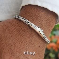 Impressive High Quality men's Elegant Bracelet made of Solid 925 Sterling Silver