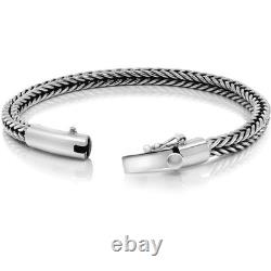 Impressive High Quality men's Elegant Bracelet made of Solid 925 Sterling Silver