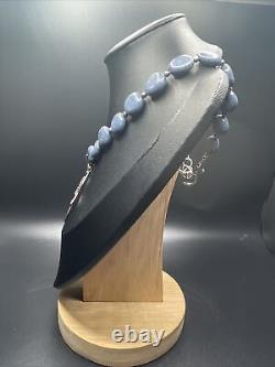 Incredible Sterling And Silver Semi Precious Necklace Made In Turkey