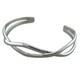 Interwoven Solid Bangle Sterling Silver 925 Hallmarked British Made Brand New