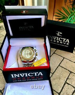 Invicta Men's New 30075 52mm Bolt Zeus Swiss Made SW500 Automatic Diamond Watch