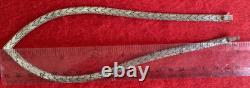 Italian Made Sterling Silver Necklace And Earring Set Beautiful And Unique 34 Gr