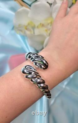 Italy Made 925 Sterling Silver Bracelet Highly Polished 26.20g Silver Jewelry