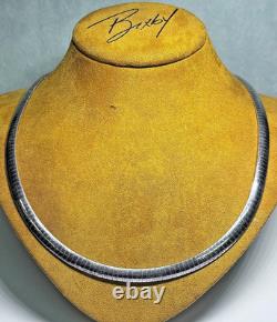 Italy Made Sterling Silver Snake Chain Necklace 28.2g 18in