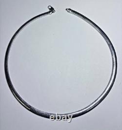 Italy Made Sterling Silver Snake Chain Necklace 28.2g 18in
