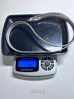 Italy Made Sterling Silver Snake Chain Necklace 28.2g 18in