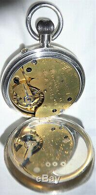 J. W. Benson silver pocket watch made in 1897 The Bank English Movement