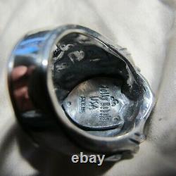JOLLY REBELS STERLING SILVER Smoking Devil Ring SIZE -11 MADE IN USA 45.9 Gr