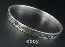 James Avery Sterling Retired Day the Lord has Made Rejoice Bracelet BS2402