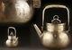 Japanese collection tea kettle made by pure silver/Teapot