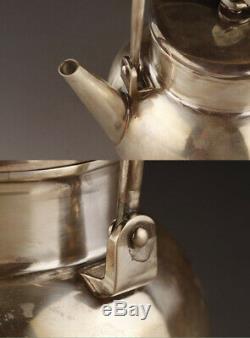 Japanese collection tea kettle made by pure silver/Teapot