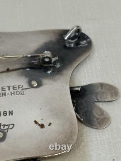 Jean Aro Broch Pendant Sterling Silver Made In Israel