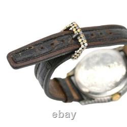 John Hardy Sterling Silver DOTS Collection Leather Strap Watch 4874