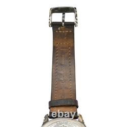 John Hardy Sterling Silver DOTS Collection Leather Strap Watch 4874