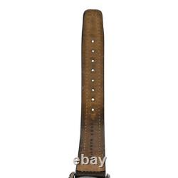 John Hardy Sterling Silver DOTS Collection Leather Strap Watch 4874
