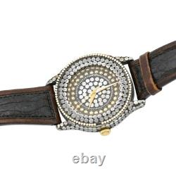 John Hardy Sterling Silver DOTS Collection Leather Strap Watch 4874