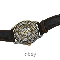 John Hardy Sterling Silver DOTS Collection Leather Strap Watch 4874
