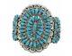 Justin Wilson, Bracelet, Cluster, Sleeping Beauty Turquoise, Navajo Made, 7 in