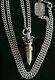 KING BABY STUDIO 22 CALIBER BULLET CHAIN NECKLACE w SILVER RING PENDANT MADE USA