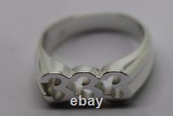 Kaedesigns, Custom Made Sterling Silver Large Ring With Your Choice Of 3 Numbers