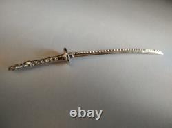 Katana sword Kill Bill pendant made sterling silver 925-artisan product