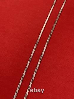 Kay Seurat Artisan Made Sterling Silver 925 Pendant & Italy Rope Chain Necklace
