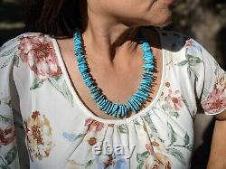 Kewa Turquoise Necklace Santo Domingo Native American Turquois Jewelry Hand Made