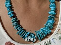 Kewa Turquoise Necklace Santo Domingo Native American Turquois Jewelry Hand Made