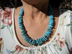 Kewa Turquoise Necklace Santo Domingo Native American Turquois Jewelry Hand Made