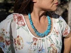 Kewa Turquoise Necklace Santo Domingo Native American Turquois Jewelry Hand Made