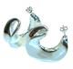 LARGE EXTRAVAGANZA Highly Polished Fancy. 925 Sterling Silver Italy made