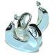 LARGE EXTRAVAGANZA Highly Polished Fancy. 925 Sterling Silver Italy made